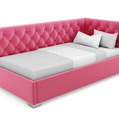 Кровать угловая Виола интерьерная +основание (80х200) в Можге - mozhga.mebel24.online | фото 12
