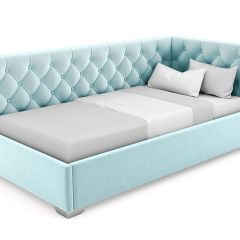 Кровать угловая Виола интерьерная +основание (80х200) в Можге - mozhga.mebel24.online | фото 18
