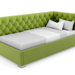 Кровать угловая Виола интерьерная +основание (80х200) в Можге - mozhga.mebel24.online | фото 19
