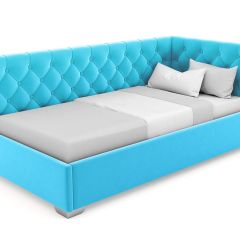 Кровать угловая Виола интерьерная +основание (80х200) в Можге - mozhga.mebel24.online | фото 22