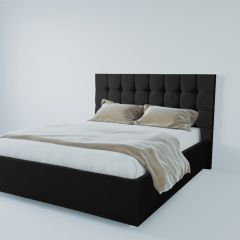 Кровать Венеция с ПМ 1400 (экокожа кольт ч) в Можге - mozhga.mebel24.online | фото 2