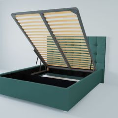 Кровать Венеция с ПМ 1400 (велюр бирюзовый) в Можге - mozhga.mebel24.online | фото