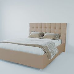 Кровать Венеция с ПМ 1400 (велюр светло-серый) в Можге - mozhga.mebel24.online | фото 2