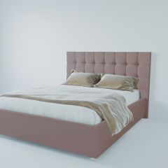 Кровать Венеция с ПМ 1600 (велюр темно-серый) в Можге - mozhga.mebel24.online | фото 2