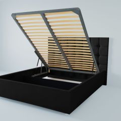 Кровать Венеция с ПМ 800 (экокожа кольт ч) в Можге - mozhga.mebel24.online | фото