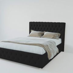 Кровать Версаль с ПМ 1400 (экокожа кольт ч) в Можге - mozhga.mebel24.online | фото