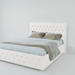 Кровать Версаль с ПМ 1600 (экокожа белая) в Можге - mozhga.mebel24.online | фото