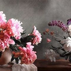 Кухонный фартук Цветы 316 МДФ матовый (3000) Flowers в Можге - mozhga.mebel24.online | фото
