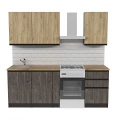Кухонный гарнитур Адажио стандарт 1600 мм в Можге - mozhga.mebel24.online | фото 3
