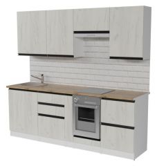 Кухонный гарнитур Амели компакт 2200 мм в Можге - mozhga.mebel24.online | фото 4