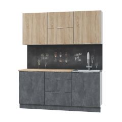 Кухонный гарнитур Асти-дуб сонома 1,8 в Можге - mozhga.mebel24.online | фото 2