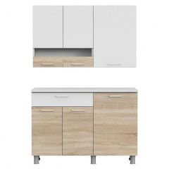 Кухонный гарнитур КГ-4 (1200) Белый/Дуб Сонома в Можге - mozhga.mebel24.online | фото 5