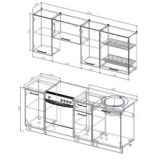 Кухонный гарнитур Лада 2000 (Стол. 26мм) в Можге - mozhga.mebel24.online | фото 2