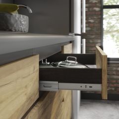 Кухонный гарнитур Лофт 2.0 (Дуб Крафт/Венге) в Можге - mozhga.mebel24.online | фото 2