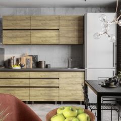 Кухонный гарнитур Лофт 2.0 (Дуб Крафт/Венге) в Можге - mozhga.mebel24.online | фото