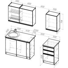 Кухонный гарнитур Симфония стандарт 1600 мм в Можге - mozhga.mebel24.online | фото 2