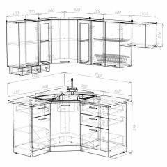 Кухонный гарнитур Симона литл 1300*2000 в Можге - mozhga.mebel24.online | фото 3