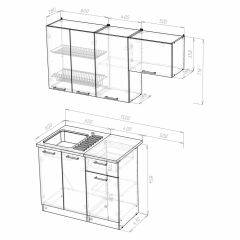 Кухонный гарнитур Симона нормал 1500 в Можге - mozhga.mebel24.online | фото 4