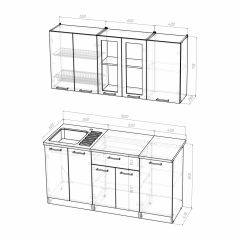 Кухонный гарнитур Светлана стандарт 1600 в Можге - mozhga.mebel24.online | фото 3