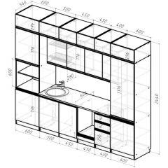 Кухонный гарнитур Сюита люкс 3000 мм в Можге - mozhga.mebel24.online | фото 2