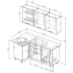 Кухонный гарнитур угловой Пайн 1000х1800 (Стол. 26мм) в Можге - mozhga.mebel24.online | фото 2