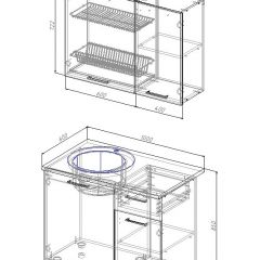 Кухонный гарнитур Вегас 1000 (Стол. 26мм) в Можге - mozhga.mebel24.online | фото 2