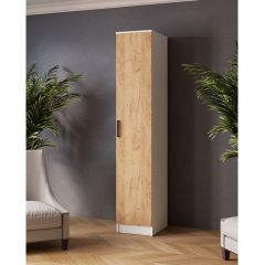 ЛАРС Пенал Белый/Дуб крафт золотой в Можге - mozhga.mebel24.online | фото