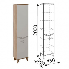 Лимба (гостиная) М03 Пенал в Можге - mozhga.mebel24.online | фото