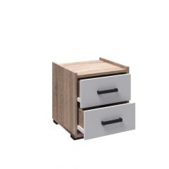 Модульная Спальня Соната (Белый/Дуб сонома) в Можге - mozhga.mebel24.online | фото 4
