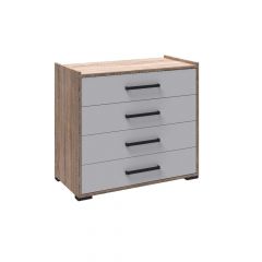 Модульная Спальня Соната (Белый/Дуб сонома) в Можге - mozhga.mebel24.online | фото 7