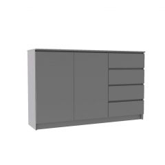 МОРИ МК 1600.1 Комод (графит) в Можге - mozhga.mebel24.online | фото 2