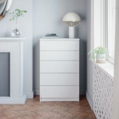 МОРИ МК 700.5 Комод (белый) в Можге - mozhga.mebel24.online | фото