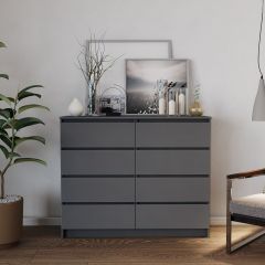 МОРИ МК 1200.8 Комод (графит) в Можге - mozhga.mebel24.online | фото