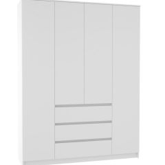 МОРИ МШ 1600.1 Шкаф (белый) в Можге - mozhga.mebel24.online | фото 2