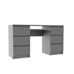 МОРИ МС-2 Стол 6 ящиков (графит) в Можге - mozhga.mebel24.online | фото 2