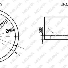 Накладная раковина melana mln-7076b (черная) в Можге - mozhga.mebel24.online | фото 2