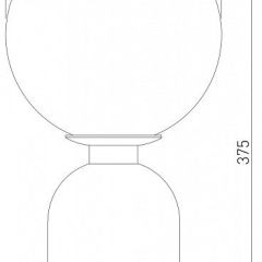 Настольная лампа декоративная Eurosvet Bubble 01197/1 черный жемчуг в Можге - mozhga.mebel24.online | фото 2