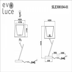 Настольная лампа декоративная EVOLUCE Denice SLE300104-01 в Можге - mozhga.mebel24.online | фото 7