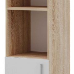 Пенал ПКС-8 Дуб сонома/Белый глянец в Можге - mozhga.mebel24.online | фото