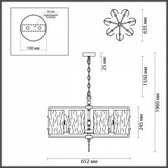 Подвесная люстра Odeon Light Elegante 4878/7 в Можге - mozhga.mebel24.online | фото 4