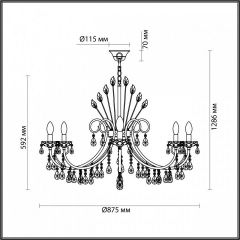 Подвесная люстра Odeon Light Versia 4977/10 в Можге - mozhga.mebel24.online | фото 5