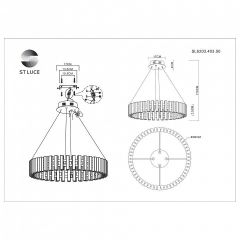 Подвесная люстра ST-Luce Estense SL6203.403.50 в Можге - mozhga.mebel24.online | фото 4