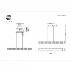 Подвесная люстра ST-Luce Estense SL6203.413.42 в Можге - mozhga.mebel24.online | фото 5
