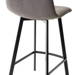 Полубарный стул CHILLI-QB SQUARE графит #14, велюр / черный каркас (H=66cm) М-City в Можге - mozhga.mebel24.online | фото 2