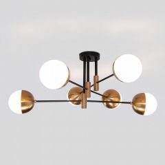 Потолочная люстра Eurosvet Nuvola 70129/6 латунь в Можге - mozhga.mebel24.online | фото 2