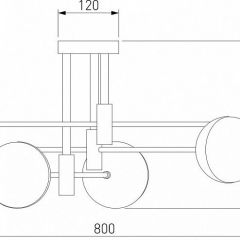 Потолочная люстра Eurosvet Nuvola 70129/6 латунь в Можге - mozhga.mebel24.online | фото 4