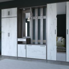 Прихожая ДИАНА-4 сек №14 (Ясень анкор/Дуб эльза) в Можге - mozhga.mebel24.online | фото 5