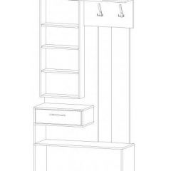 ИНФИНИТИ Прихожая (Секция с зеркалом + 2 шкафа-пенала) в Можге - mozhga.mebel24.online | фото 6