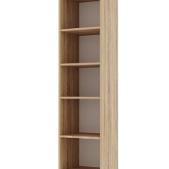 ИТАЛИЯ П-400 Пенал 2 дв. (Дуб сонома/Белый глянец) в Можге - mozhga.mebel24.online | фото 2