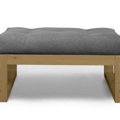 Пуф DEmoku СТ (Серебристо-серый/Холодный серый) в Можге - mozhga.mebel24.online | фото